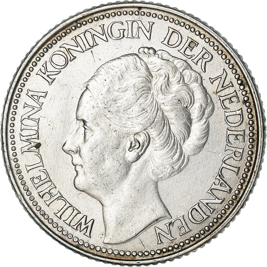 Coin, Netherlands, Wilhelmina I, 25 Cents, 1941, EF(40-45), Silver, KM:164