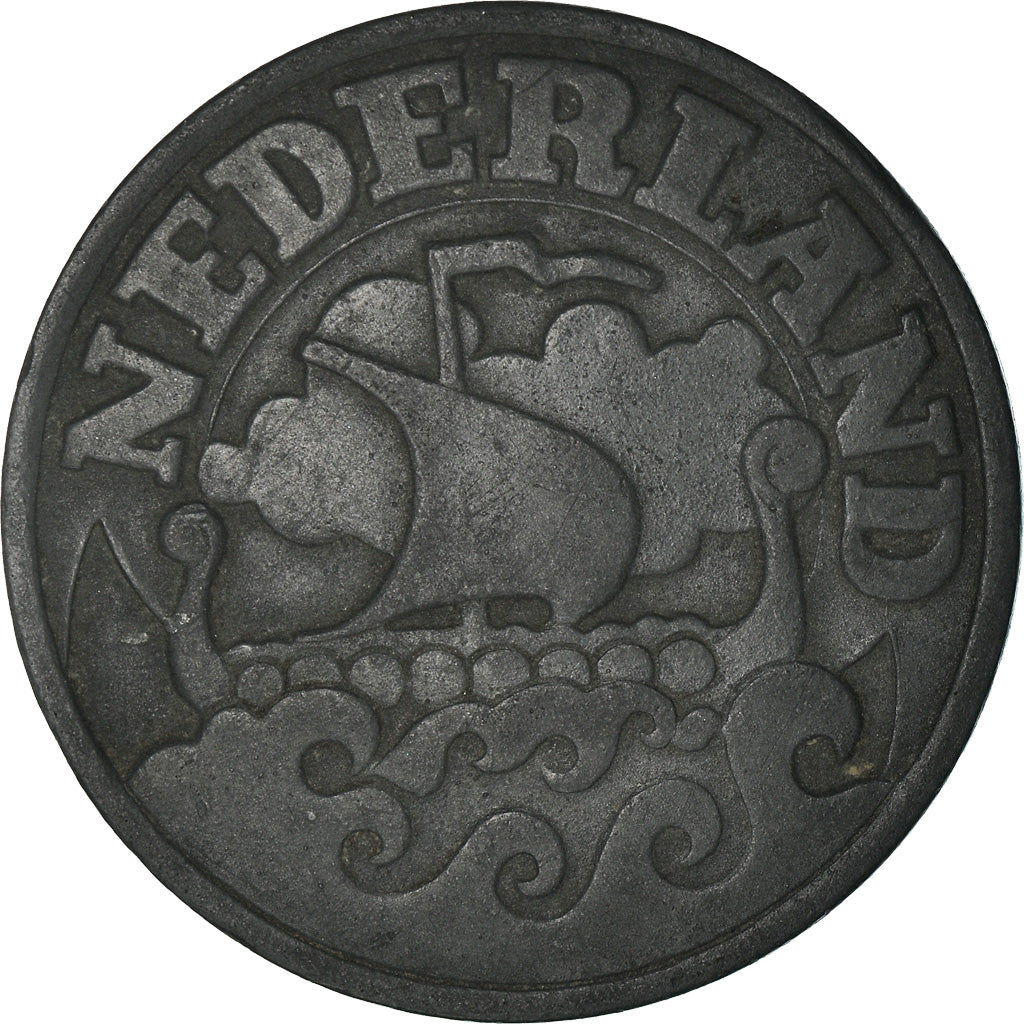 Monnaie, Pays-Bas, Wilhelmina I, 25 Cents, 1941, TTB, Zinc, KM:174