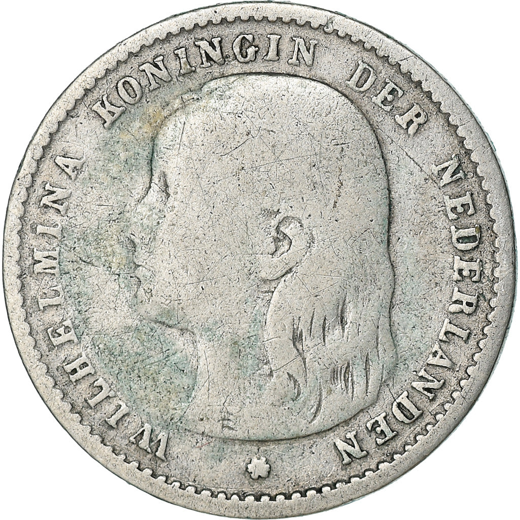 Coin, Netherlands, Wilhelmina I, 10 Cents, 1894, VF(30-35), Silver, KM:116