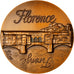 Italy, Medal, Ville de Florence, Geography, 1989, Lovy, MS(63), Bronze