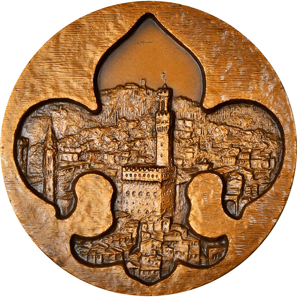 Italy, Medal, Ville de Florence, Geography, 1989, Lovy, MS(63), Bronze