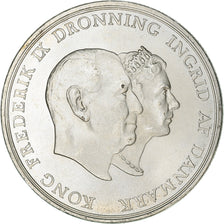 Coin, Denmark, Frederik IX, 5 Kroner, 1960, Copenhagen, AU(55-58), Silver
