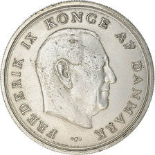 Coin, Denmark, Frederik IX, 10 Kroner, 1967, Copenhagen, EF(40-45), Silver