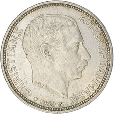 Coin, Denmark, Christian X, 2 Kroner, 1930, Copenhagen, EF(40-45), Silver