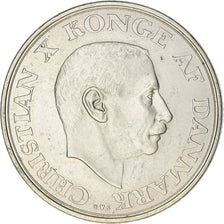 Coin, Denmark, Christian X, 2 Kroner, 1937, Copenhagen, AU(50-53), Silver