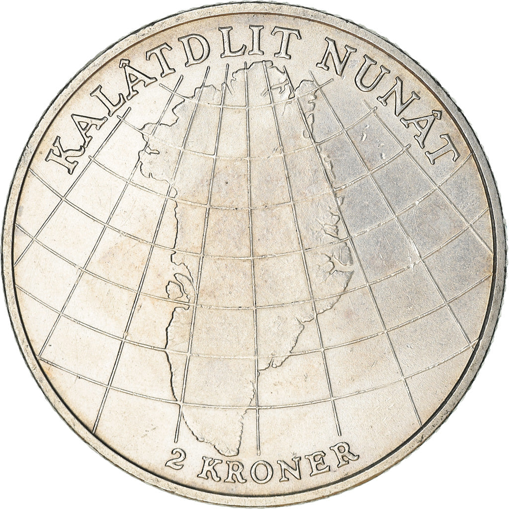 Coin, Denmark, Frederik IX, 2 Kroner, 1953, Copenhagen, EF(40-45), Silver