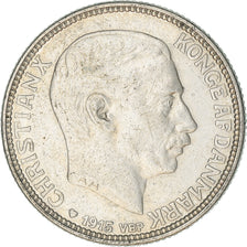 Moneta, Danimarca, Christian X, Krone, 1915, Copenhagen, BB, Argento, KM:819