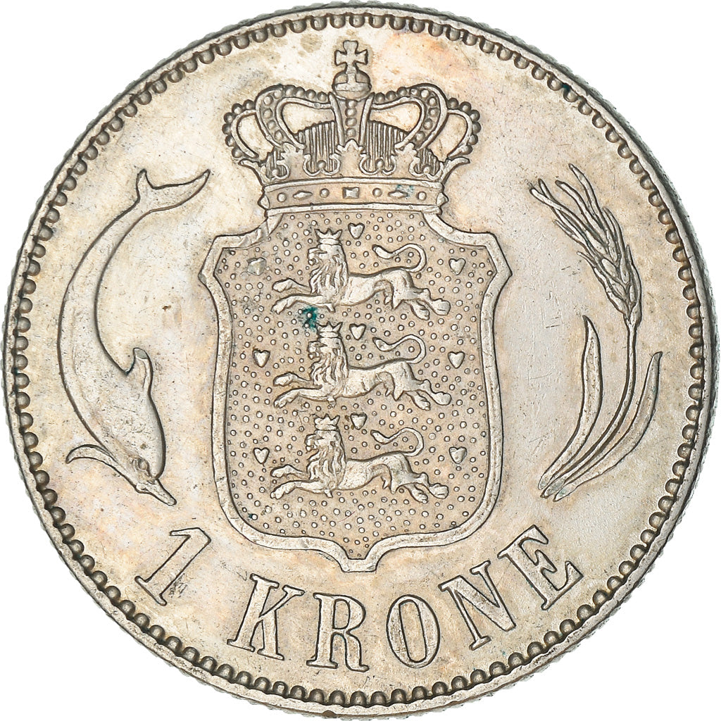 Coin, Denmark, Christian X, Krone, 1915, Copenhagen, EF(40-45), Silver, KM:819