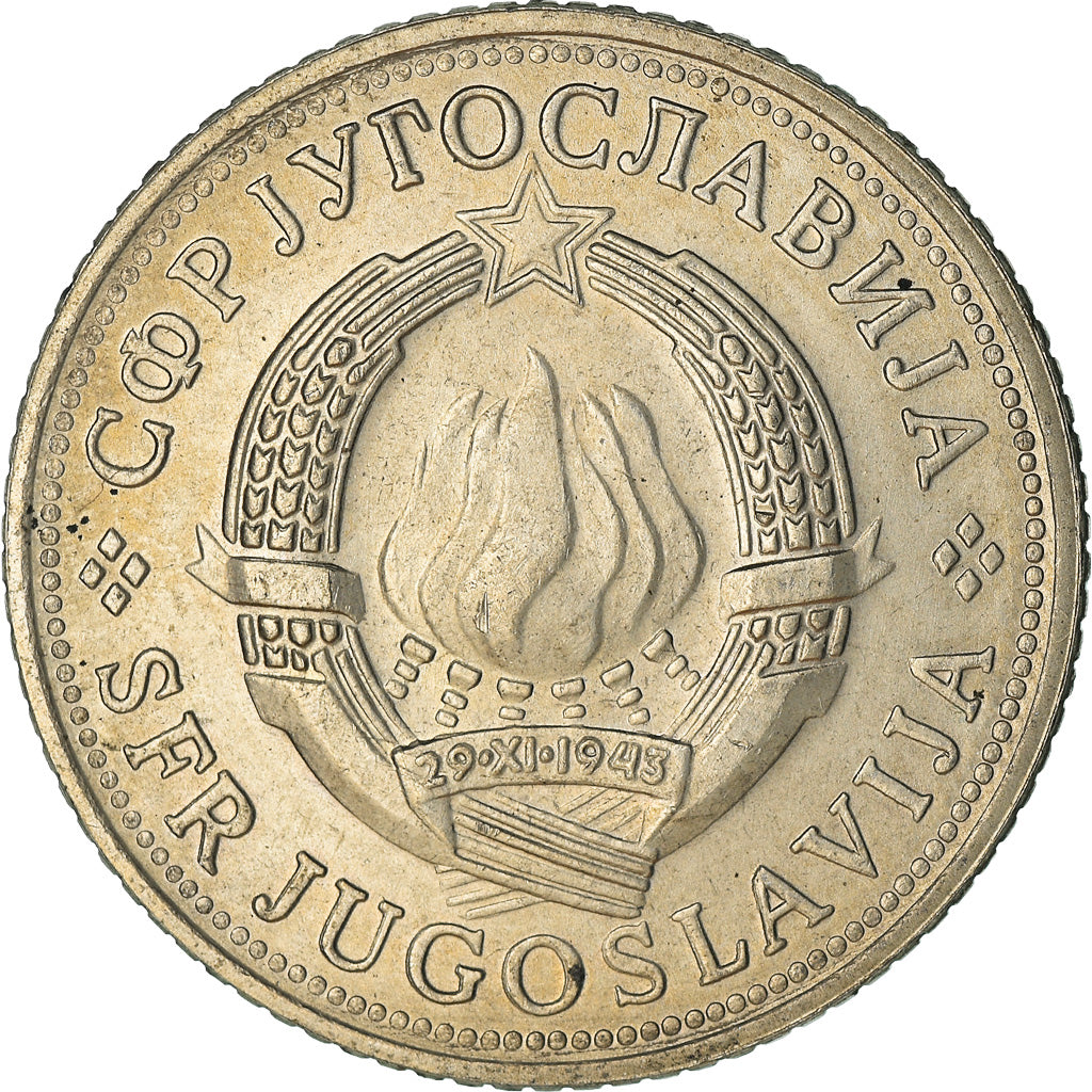 Coin, Yugoslavia, 5 Dinara, 1970, EF(40-45), Copper-Nickel-Zinc, KM:56