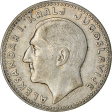 Moneta, Iugoslavia, Alexander I, 20 Dinara, 1931, BB, Argento, KM:11