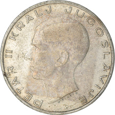 Moeda, Jugoslávia, Petar II, 20 Dinara, 1938, EF(40-45), Prata, KM:23