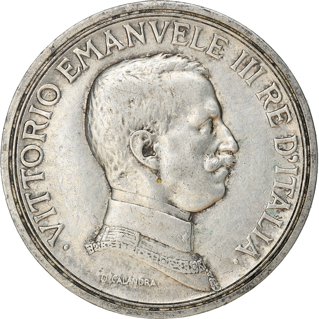 Coin, Italy, Vittorio Emanuele III, 2 Lire, 1916, Rome, EF(40-45), Silver, KM:55