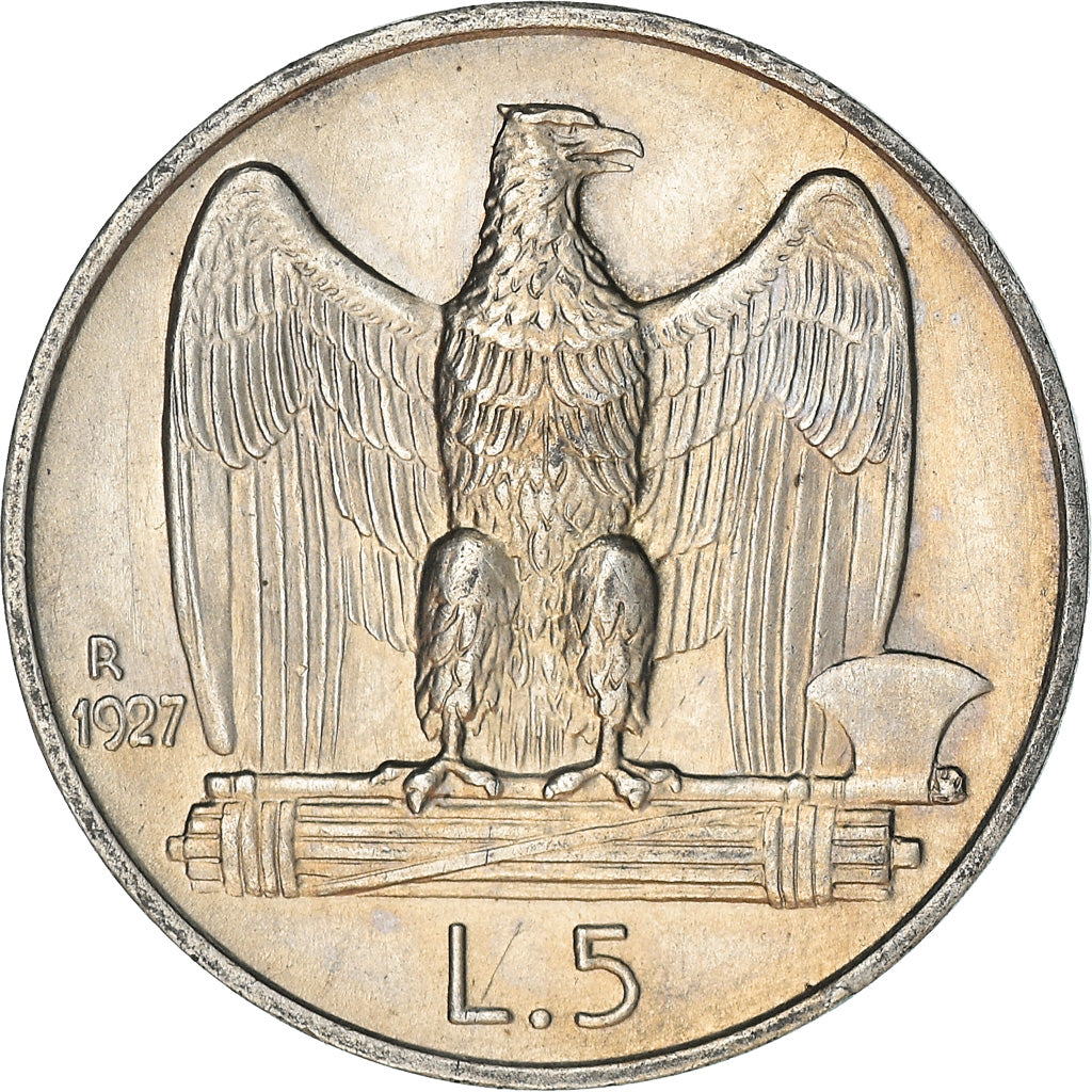 Monnaie, Italie, Vittorio Emanuele III, 5 Lire, 1927, Rome, TTB, Argent, KM:67.1