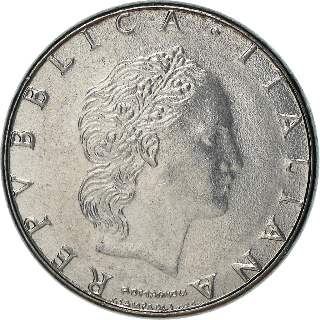 Coin, Italy, 50 Lire, 1990, Rome, EF(40-45), Stainless Steel, KM:95.2