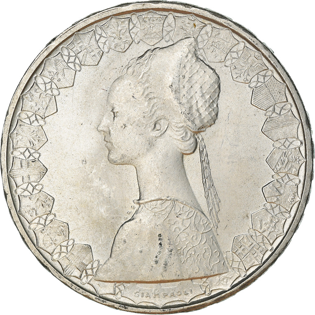 Coin, Italy, 500 Lire, 1966, Rome, AU(55-58), Silver, KM:98