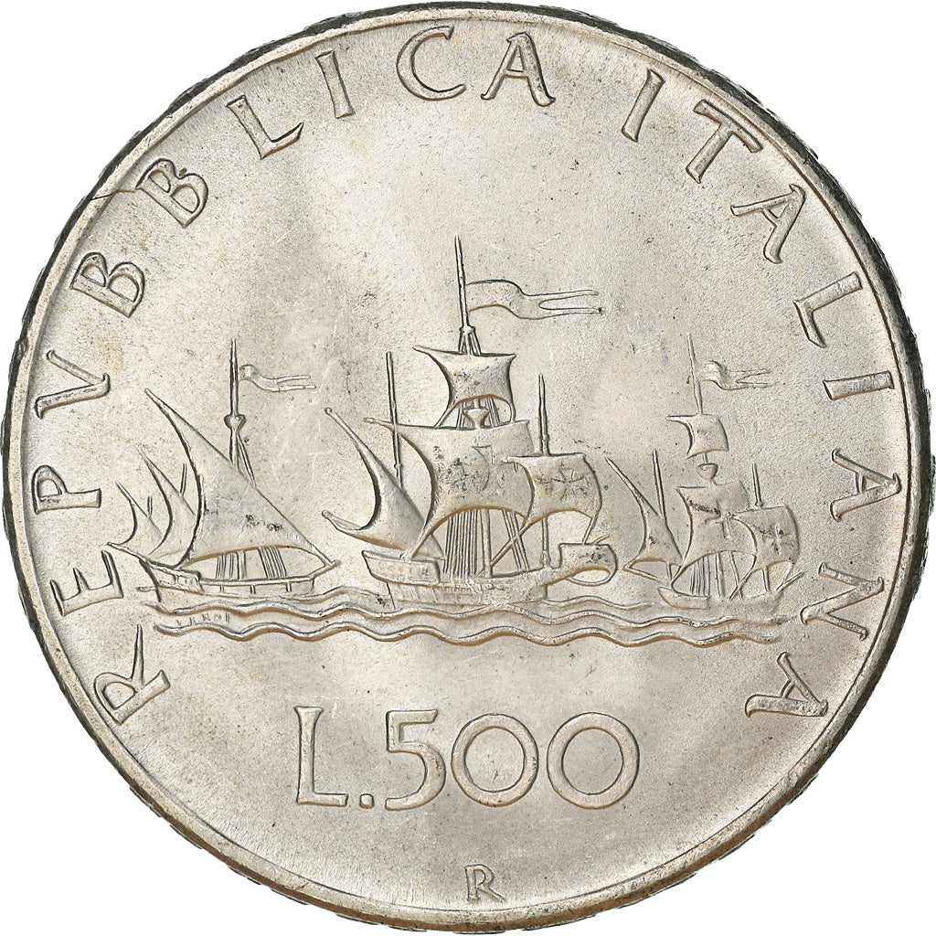 Coin, Italy, 500 Lire, 1966, Rome, AU(55-58), Silver, KM:98