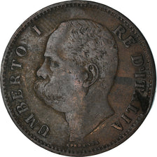 Moneta, Włochy, Umberto I, 5 Centesimi, 1895, Rome, VF(30-35), Miedź, KM:31