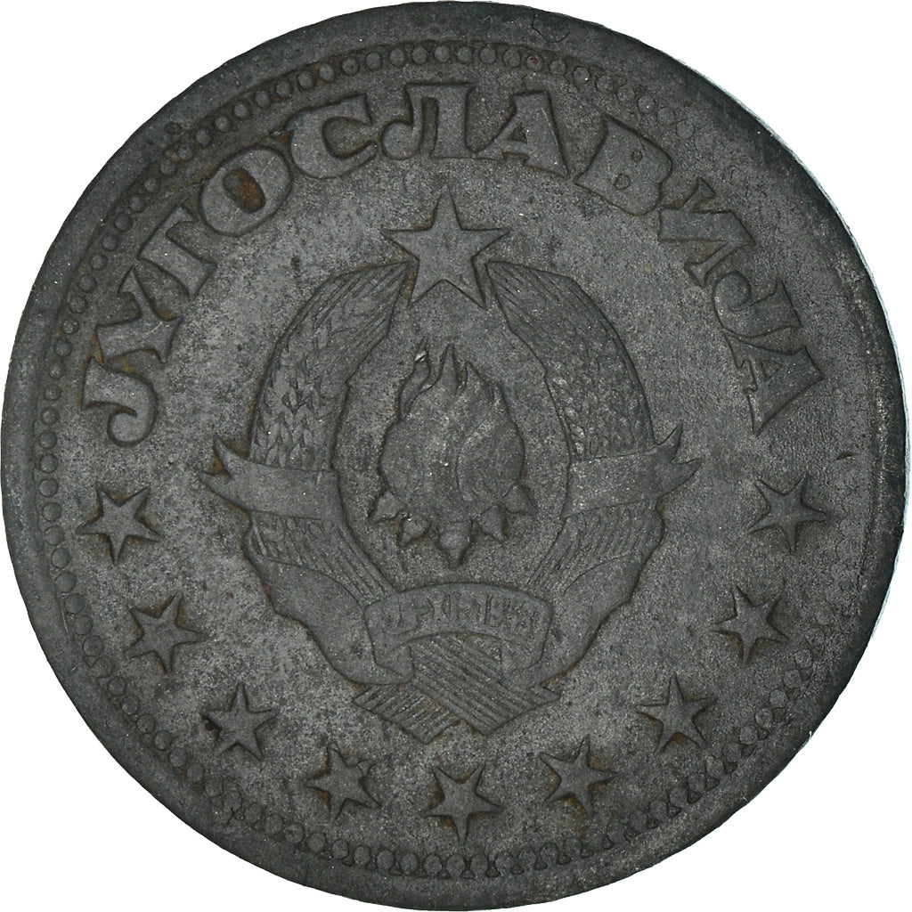 Coin, Yugoslavia, Dinar, 1945, VF(30-35), Zinc, KM:26