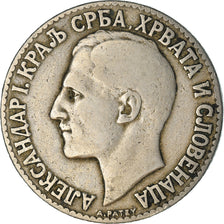 Coin, Yugoslavia, Alexander I, 2 Dinara, 1925, VF(30-35), Nickel-Bronze, KM:6