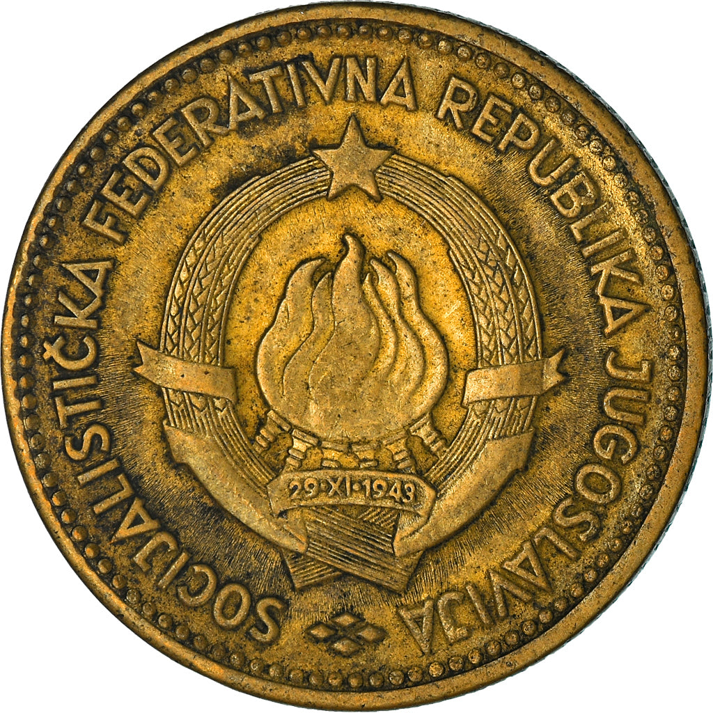 Moeda, Jugoslávia, 10 Dinara, 1963, VF(30-35), Alumínio-Bronze, KM:39