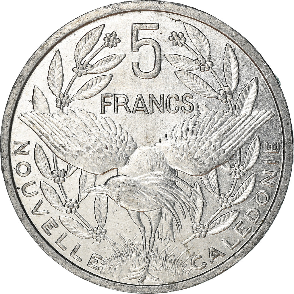 Coin, New Caledonia, 5 Francs, 2008, Paris, EF(40-45), Aluminum, KM:16