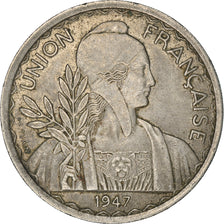 Monnaie, FRENCH INDO-CHINA, Piastre, 1947, Paris, TB+, Copper-nickel, KM:32.2