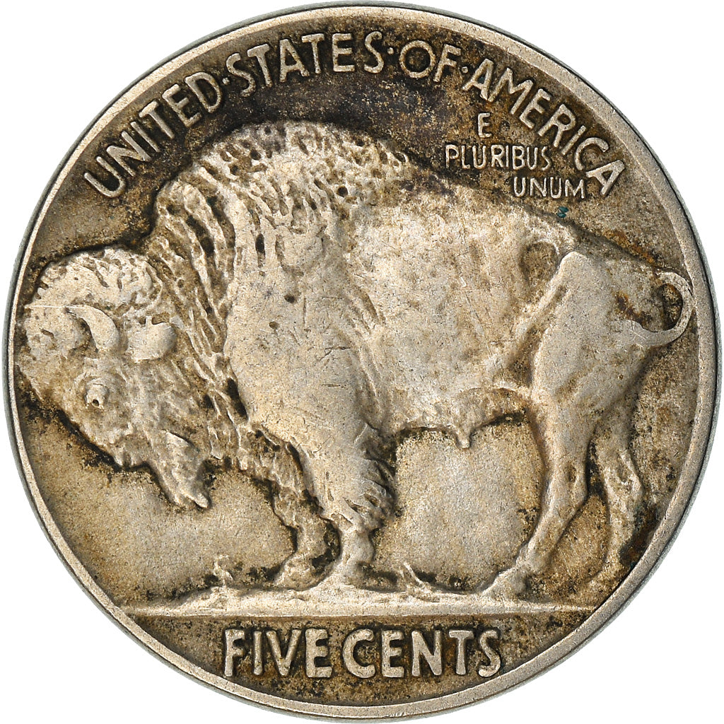 Monnaie, États-Unis, Buffalo Nickel, 5 Cents, 1927, U.S. Mint, Philadelphie