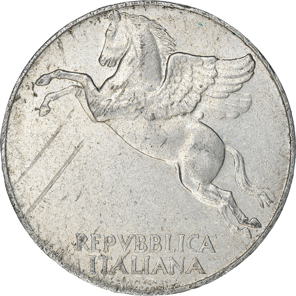 Moeda, Itália, 10 Lire, 1950, Rome, VF(30-35), Alumínio, KM:90