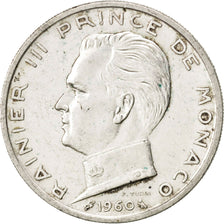 Coin, Monaco, Rainier III, 5 Francs, 1960, AU(50-53), Silver, KM:141