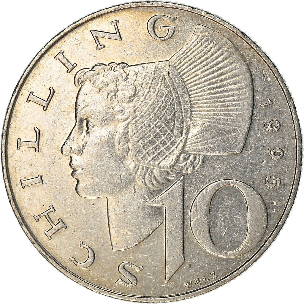 Coin, Austria, 10 Schilling, 1995, EF(40-45), Copper-Nickel Plated Nickel