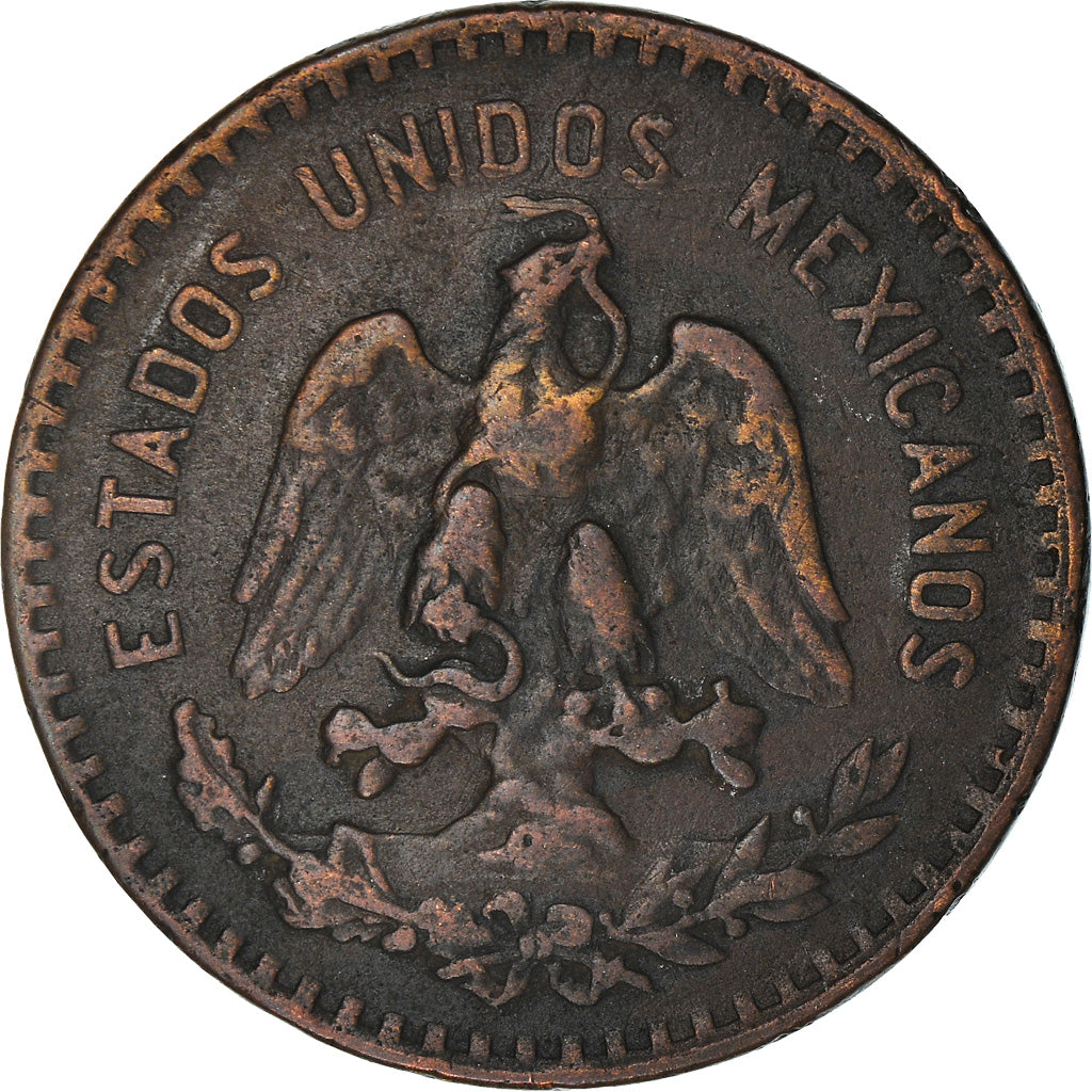 Moneda, México, 5 Centavos, 1928, Mexico City, BC+, Bronce, KM:422