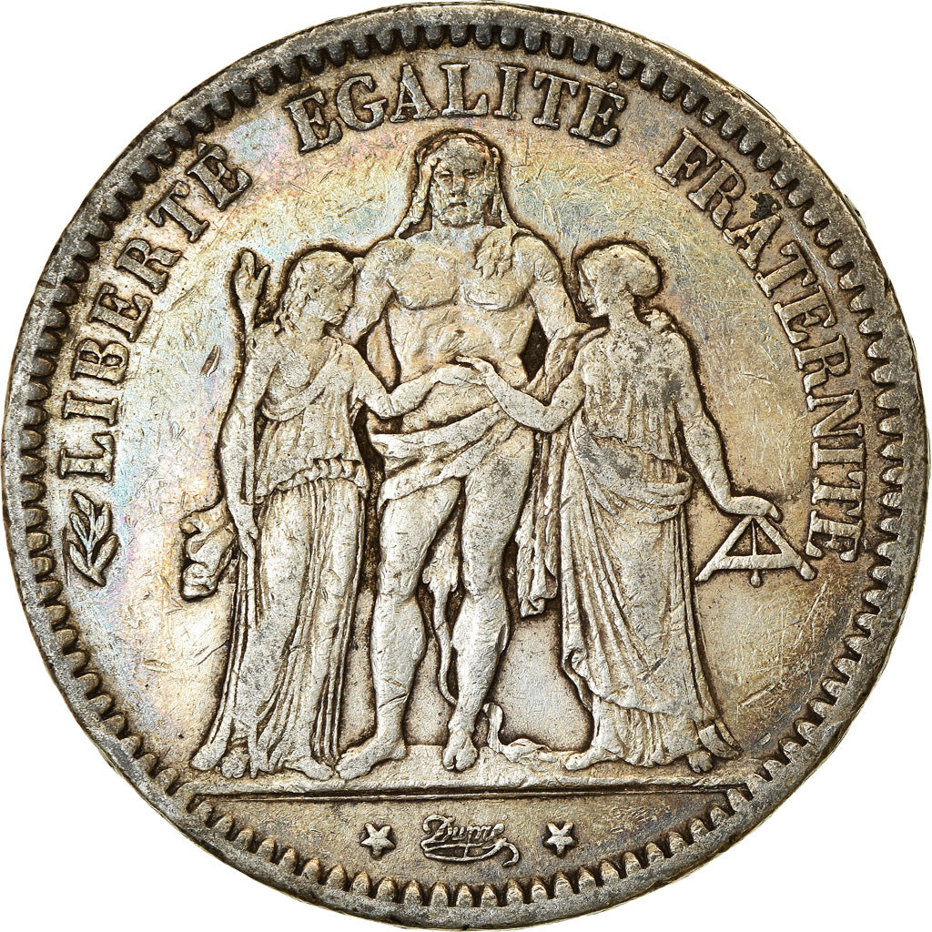 Coin, France, Hercule, 5 Francs, 1872, Paris, EF(40-45), Silver, KM:820.1