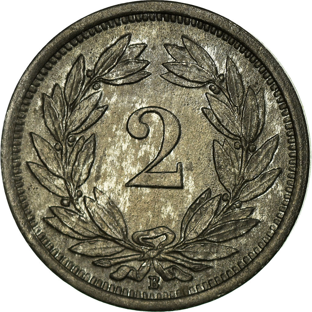 Coin, Switzerland, 2 Rappen, 1946, Bern, EF(40-45), Zinc, KM:4.2b