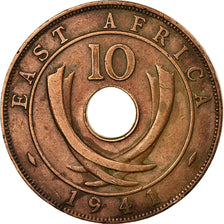 Moneta, AFRYKA WSCHODNIA, George VI, 10 Cents, 1941, EF(40-45), Bronze, KM:26.1