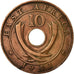 Moneta, AFRYKA WSCHODNIA, George VI, 10 Cents, 1941, EF(40-45), Bronze, KM:26.1