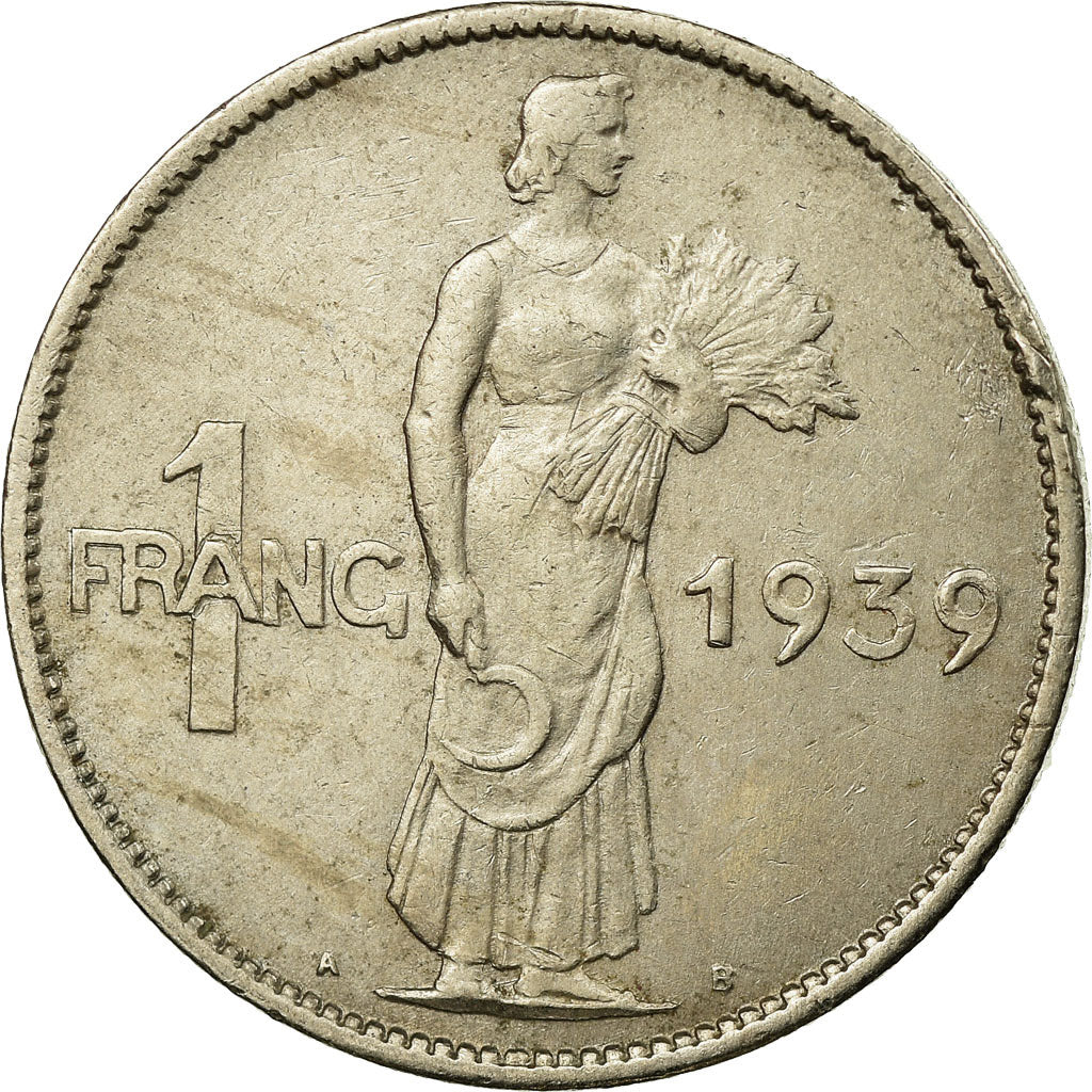 Coin, Luxembourg, Charlotte, Franc, 1939, EF(40-45), Copper-nickel, KM:44