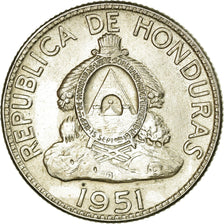 Coin, Honduras, 50 Centavos, 1951, Philadelphia, U.S.A., AU(55-58), Silver