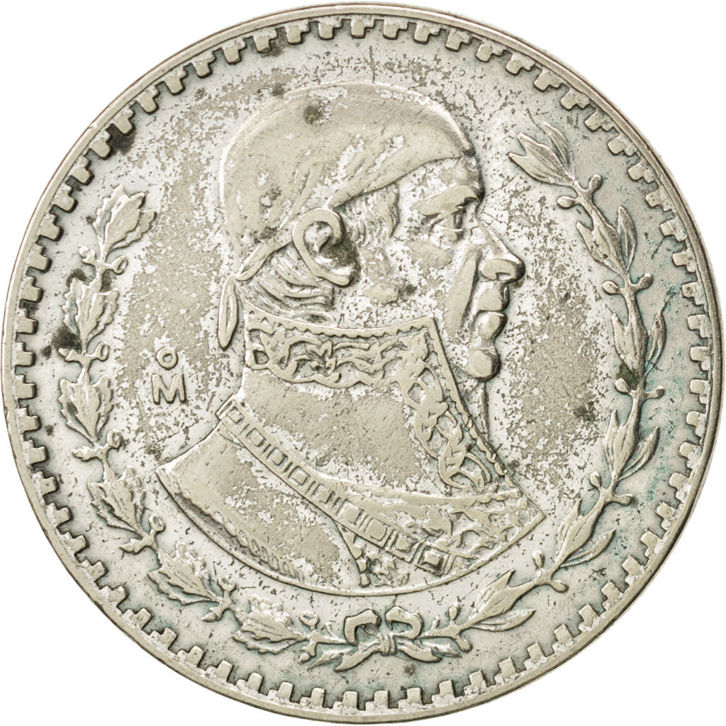 MEXICO, Peso, 1961, Mexico City, KM #459, AU(55-58), Silver, 34.5, 15.94