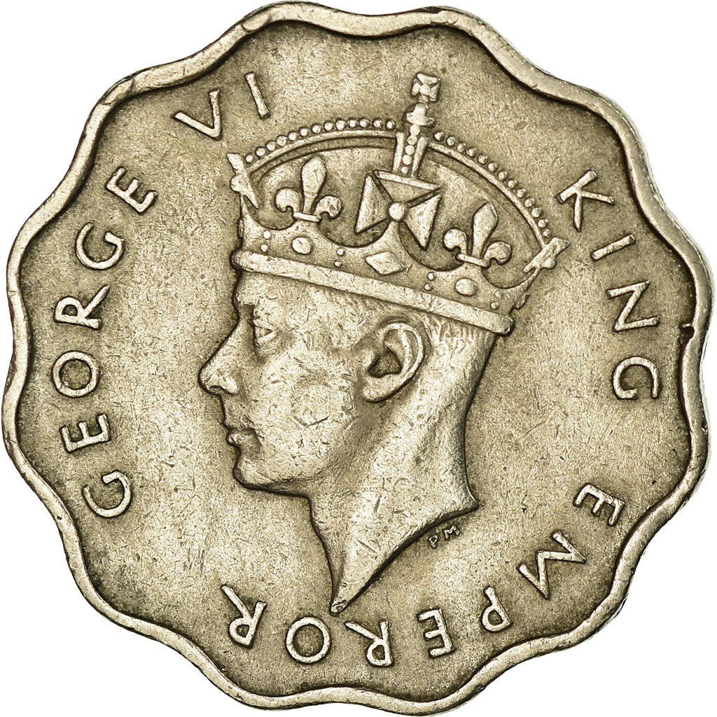 Moneta, Mauritius, George VI, 10 Cents, 1947, BB, Rame-nichel, KM:24