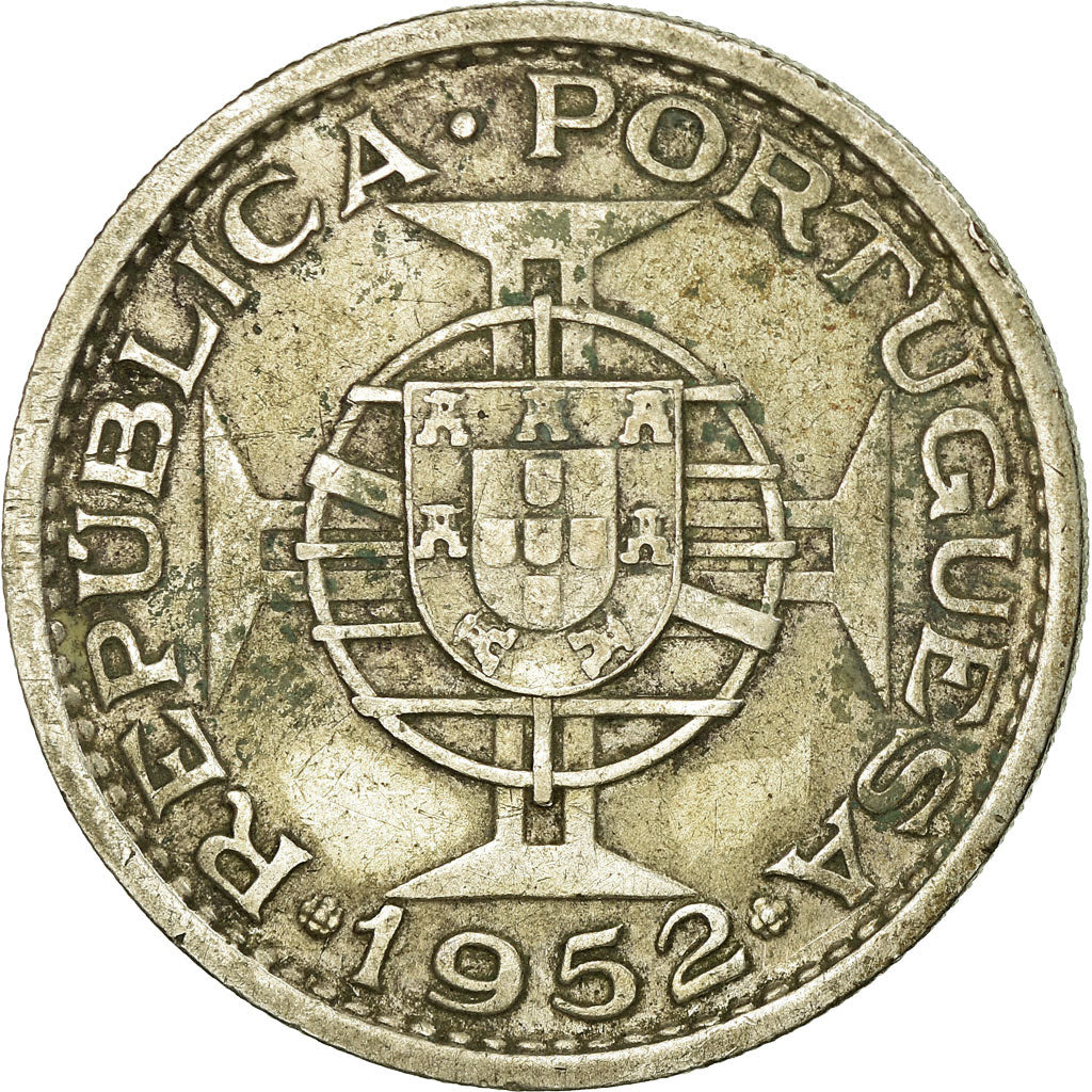 Moneta, Angola, 20 Escudos, 1952, BB, Argento, KM:74