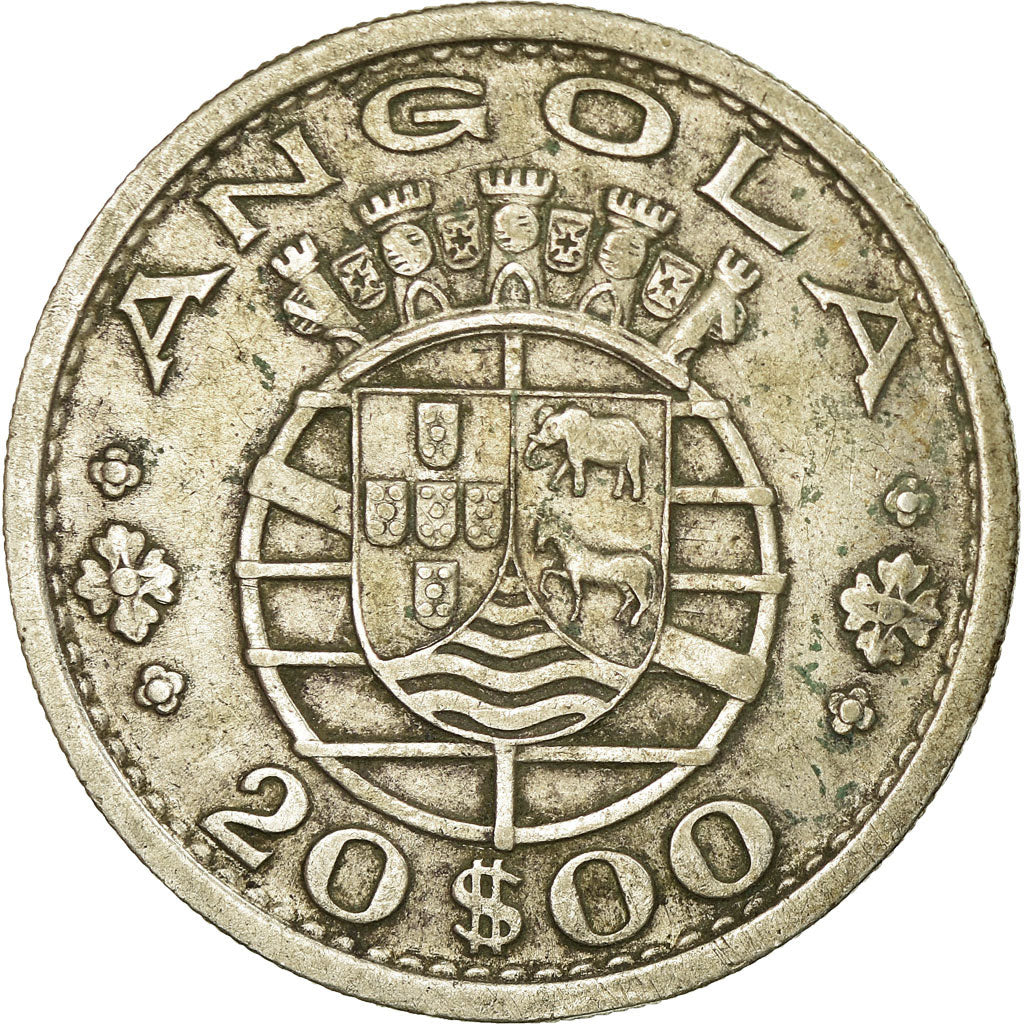 Moneta, Angola, 20 Escudos, 1952, BB, Argento, KM:74