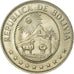 Coin, Bolivia, 50 Centavos, 1974, AU(55-58), Nickel Clad Steel, KM:190