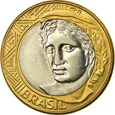 Coin, Brazil, Real, 2009, Rio de Janeiro, AU(55-58), Bi-Metallic, KM:652a