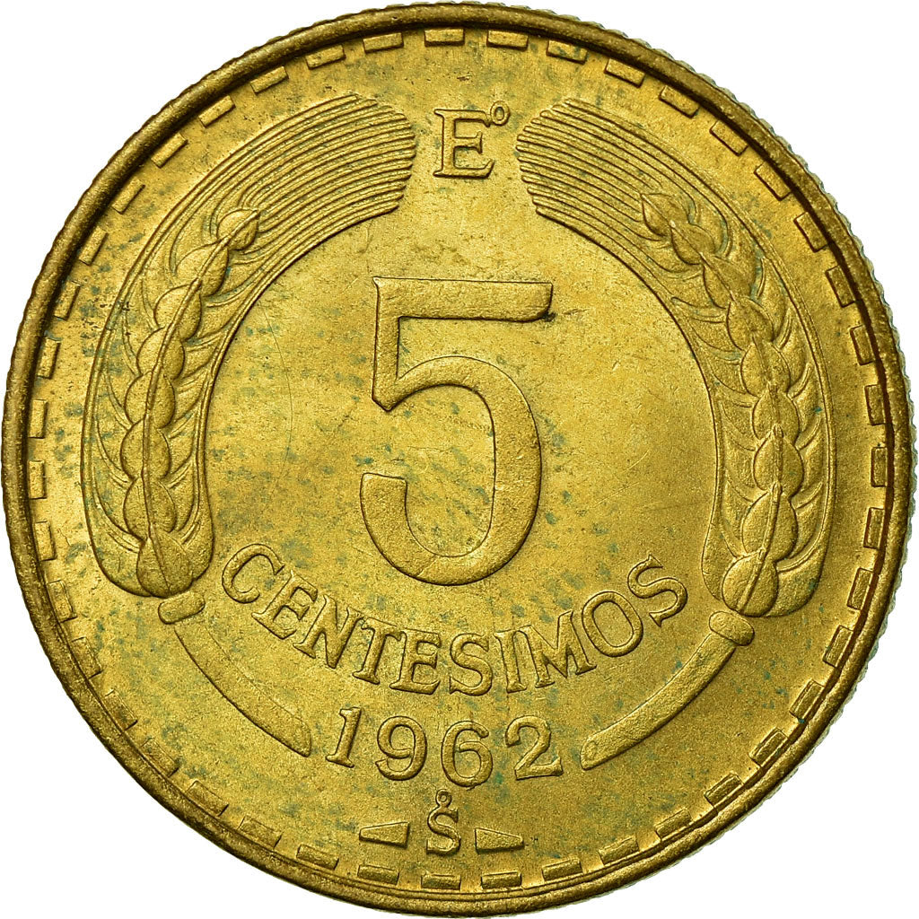 Moneda, Chile, 5 Centesimos, 1962, Santiago, EBC, Aluminio - bronce, KM:190