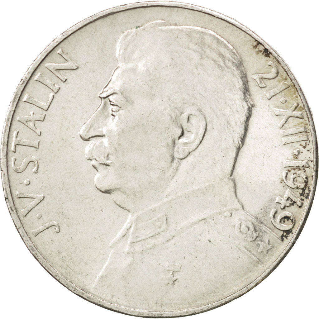 CZECHOSLOVAKIA, 100 Korun, 1949, KM #30, MS(60-62), Silver, 31, 13.96