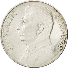 CZECHOSLOVAKIA, 100 Korun, 1949, KM #30, MS(60-62), Silver, 31, 13.96