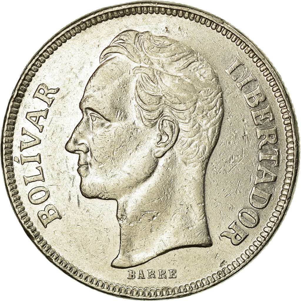 Coin, Venezuela, 5 Bolivares, 1973, Madrid, EF(40-45), Nickel, KM:44