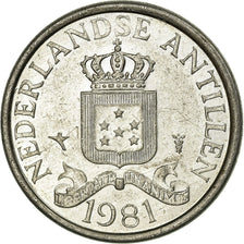 Coin, Netherlands Antilles, Juliana, Cent, 1981, EF(40-45), Aluminum, KM:8a