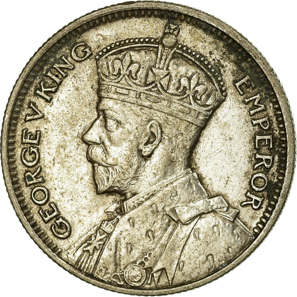Monnaie, Nouvelle-Zélande, George V, 6 Pence, 1936, TTB, Argent, KM:2