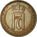 Coin, Norway, Haakon VII, 2 Öre, 1936, EF(40-45), Bronze, KM:371